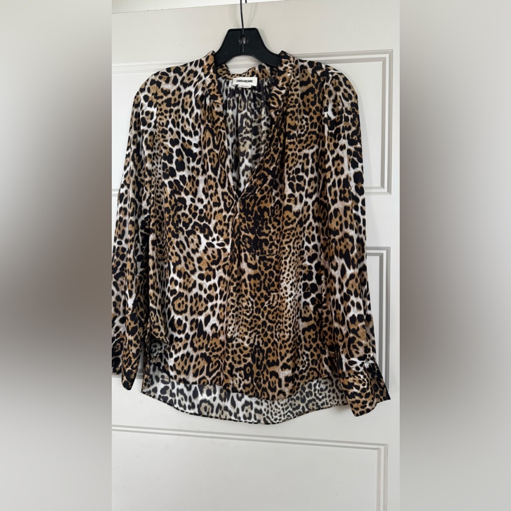 Animal print blouse